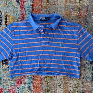 Cropped Ralph polo collared top